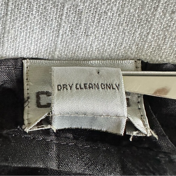 Chicos 1 Womens Silk Side Zip Textured Black Tank Sz M Minimalist Capsule Office - Picture 8 of 11